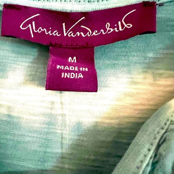 Gloria Vanderbilt Arctic Tie Dye Henley size M - Picture 11 of 12